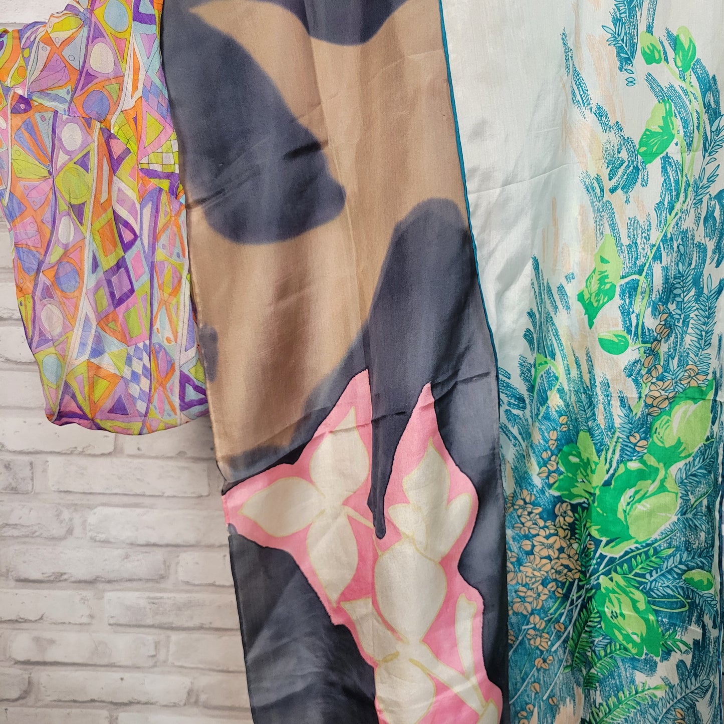 Colorful silk scarf bundle