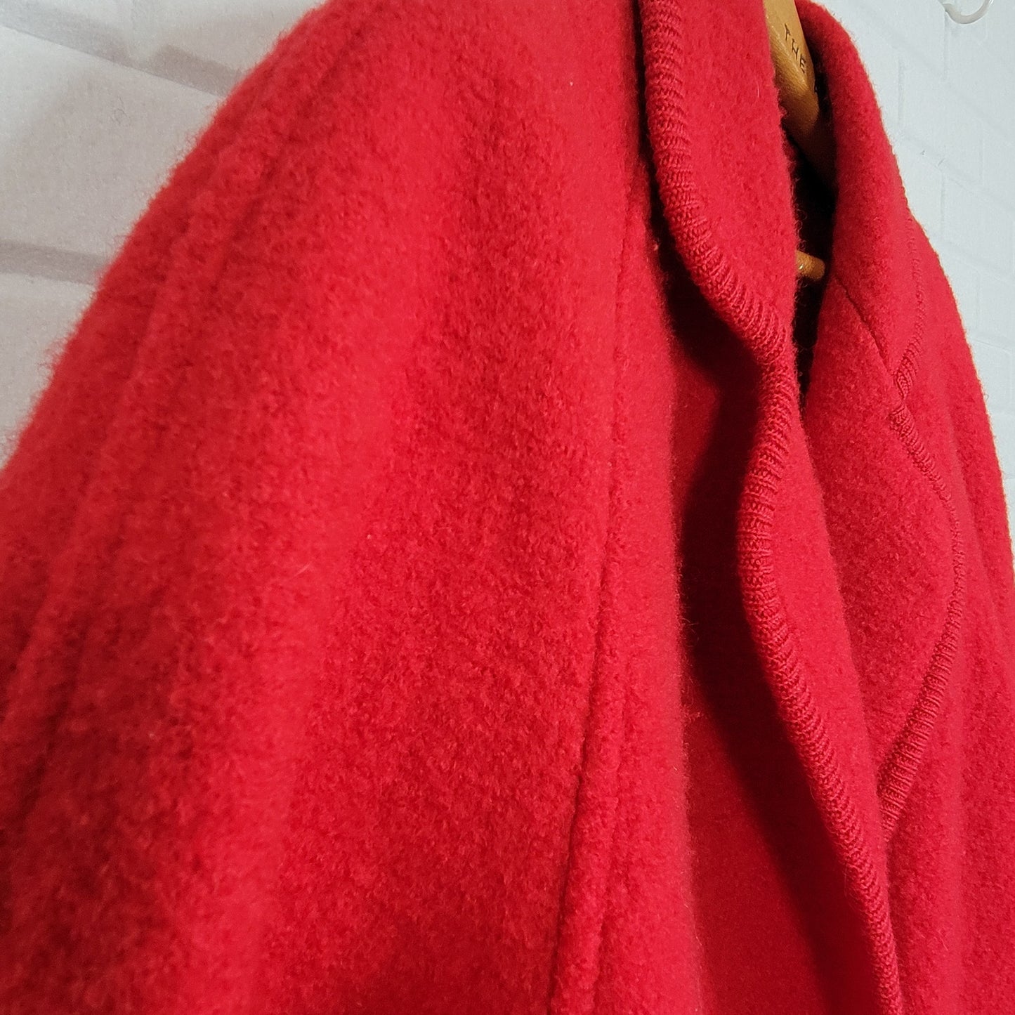 Austin Hill red boiled wool tailored jacket size M/L Vintage 1980s equestrian