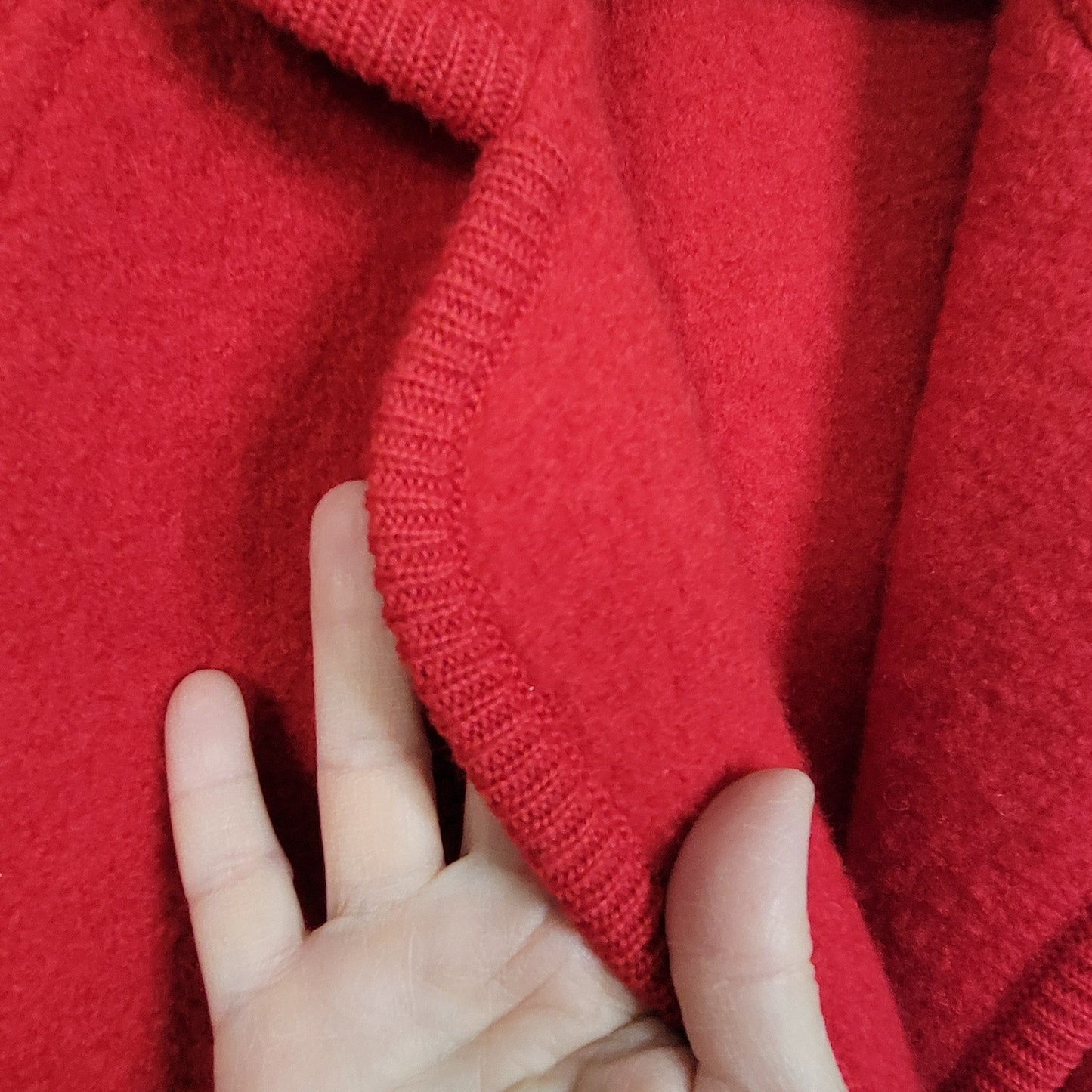 Austin Hill red boiled wool tailored jacket size M/L Vintage 1980s equestrian