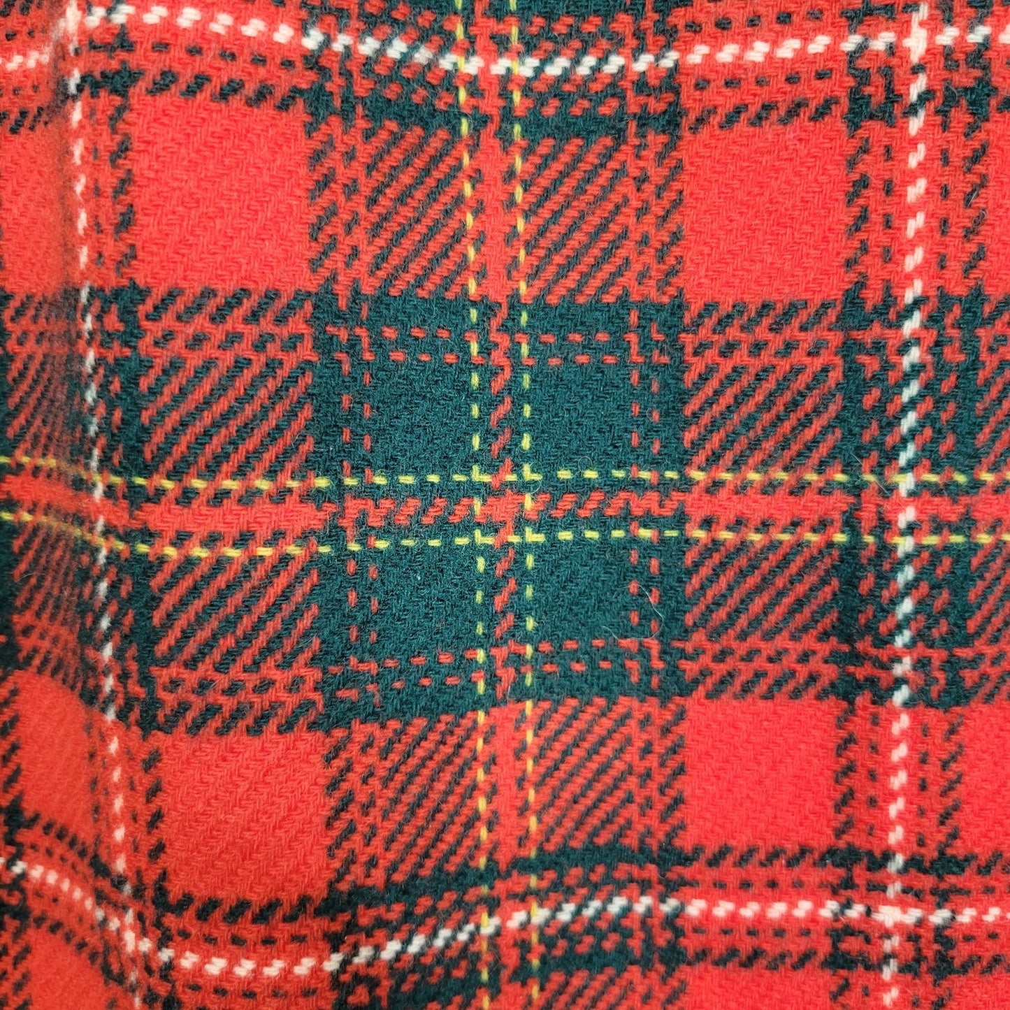 Vintage Pendleton size 6 red and green plaid wool straight skirt classic academia